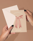 Happy Birthday | Pink Bow | Greeting Card