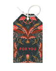 Gift Tags | Bright Mahogany Filigree