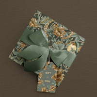 Gift Tag | Rose Border | Azure