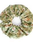 Silk Scrunchie | Ceylon Green Anemone