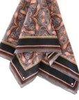 Silk Cotton Scarf | Large | Dusted Lavender Filigree