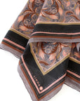 Silk Cotton Scarf | Large | Dusted Lavender Filigree