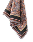 Silk Cotton Scarf | Large | Dusted Lavender Filigree