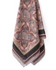 Silk Cotton Scarf | Large | Dusted Lavender Filigree