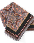 Silk Cotton Scarf | Large | Dusted Lavender Filigree