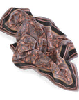 Silk Cotton Scarf | Large | Dusted Lavender Filigree