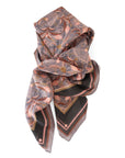 Silk Cotton Scarf | Large | Dusted Lavender Filigree