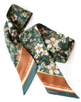 Silk Twill | Twilly Scarf | Lake Anemone