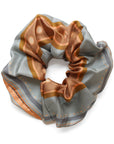 Silk Scrunchie | Apricot Stripe