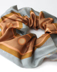 Silk Scrunchie | Apricot Stripe