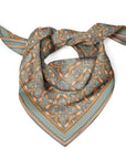 Silk Cotton Scarf | Medium | Apricot Filigree