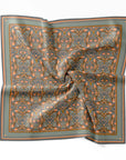 Silk Cotton Scarf | Medium | Apricot Filigree