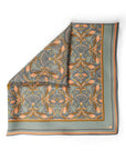 Silk Cotton Scarf | Medium | Apricot Filigree