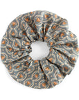Silk Scrunchie | Apricot Filigree