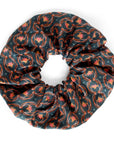 Silk Scrunchie | Blue Rose Filigree