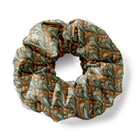 Silk Scrunchie | Orchard Filigree Azure