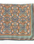 Silk Cotton Scarf | Medium | Apricot Filigree