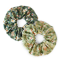 Silk Scrunchie | Lake Blue Anemone