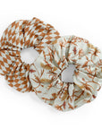Silk Scrunchie | Lily Tree Flax Diamond