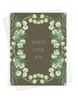 Holiday | Peace, Love, Joy | Greeting Card