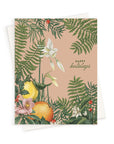 Holiday | Blush Winter Citrus Botanicals | Greeting Card