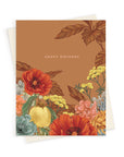Happy Birthday | Rust Floral | Greeting Card