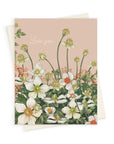 Love | Pink Anemone | Greeting Card