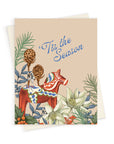 Holiday | Tis the Season Dala Horse | Greeting Card