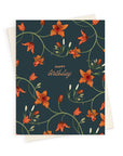 Birthday | Red Blooms | Greeting Card