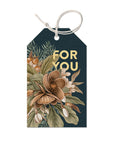 Hellebore Floral Gift Tags | Midnight