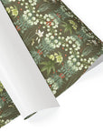 Winter Botanical Snowbells Gift Wrap