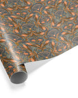 Floral Filigree Gift Wrap : Apricot