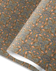 Floral Filigree Gift Wrap : Apricot