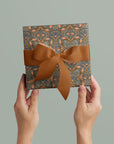 Floral Filigree Gift Wrap : Apricot