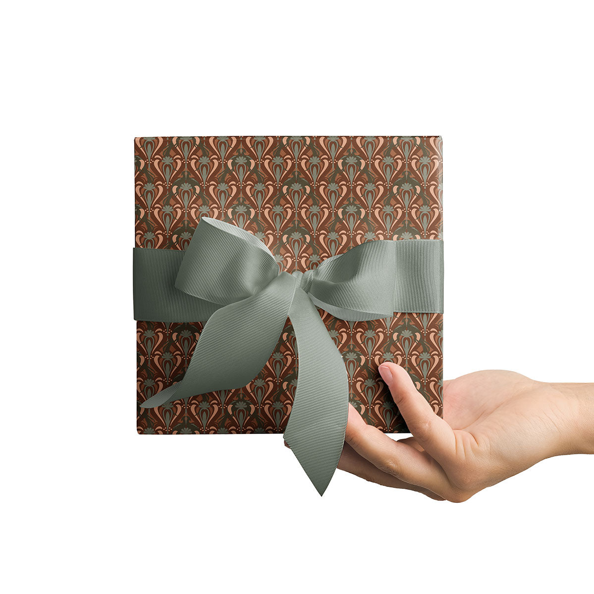Gift Wrap | Pheasant Filigree | Rust