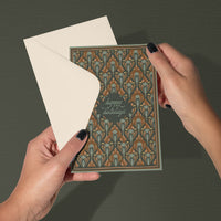 Holiday | Pheasant Filigree in Azure | Greeting Card