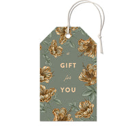 Gift Tag | Rose Border | Azure
