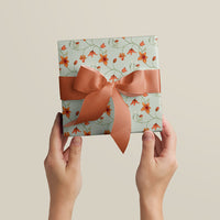 Gift Wrap |  Rambling Blooms in Sea Foam