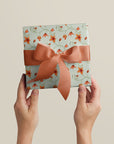 Gift Wrap |  Rambling Blooms in Sea Foam