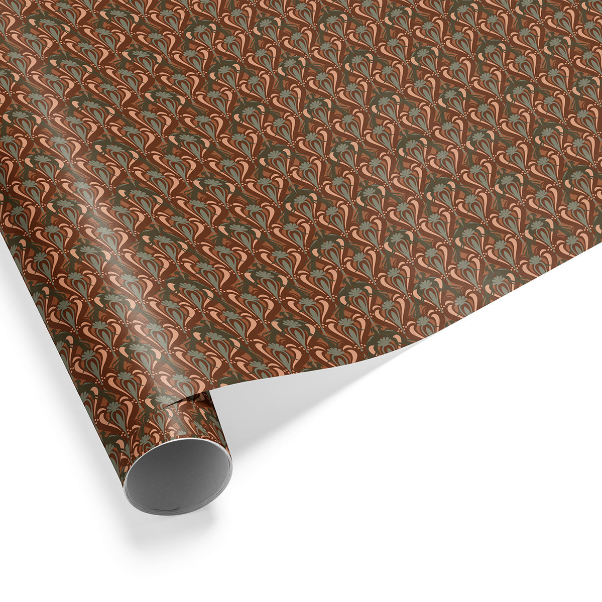 Gift Wrap | Pheasant Filigree | Rust