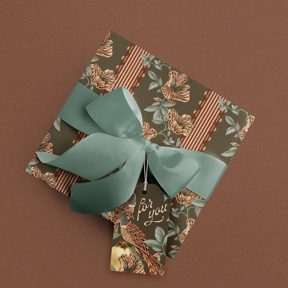 Gift Wrap | Orchard Bordure | Rust
