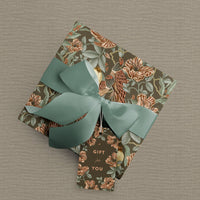 Gift Tag | Rose Border | Rust