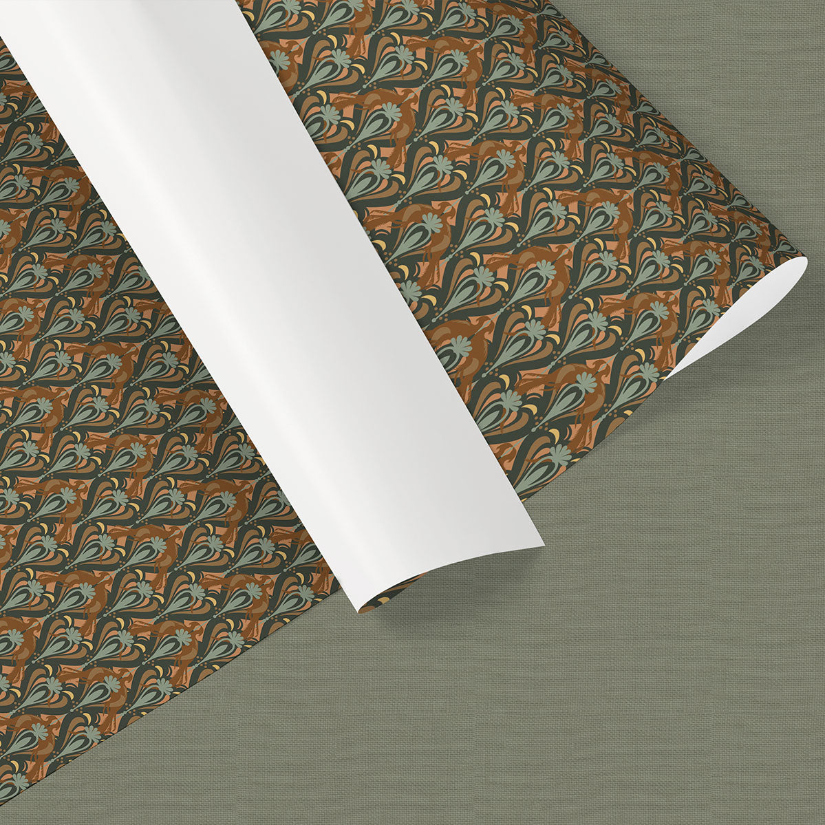 Gift Wrap | Pheasant Filigree | Azure