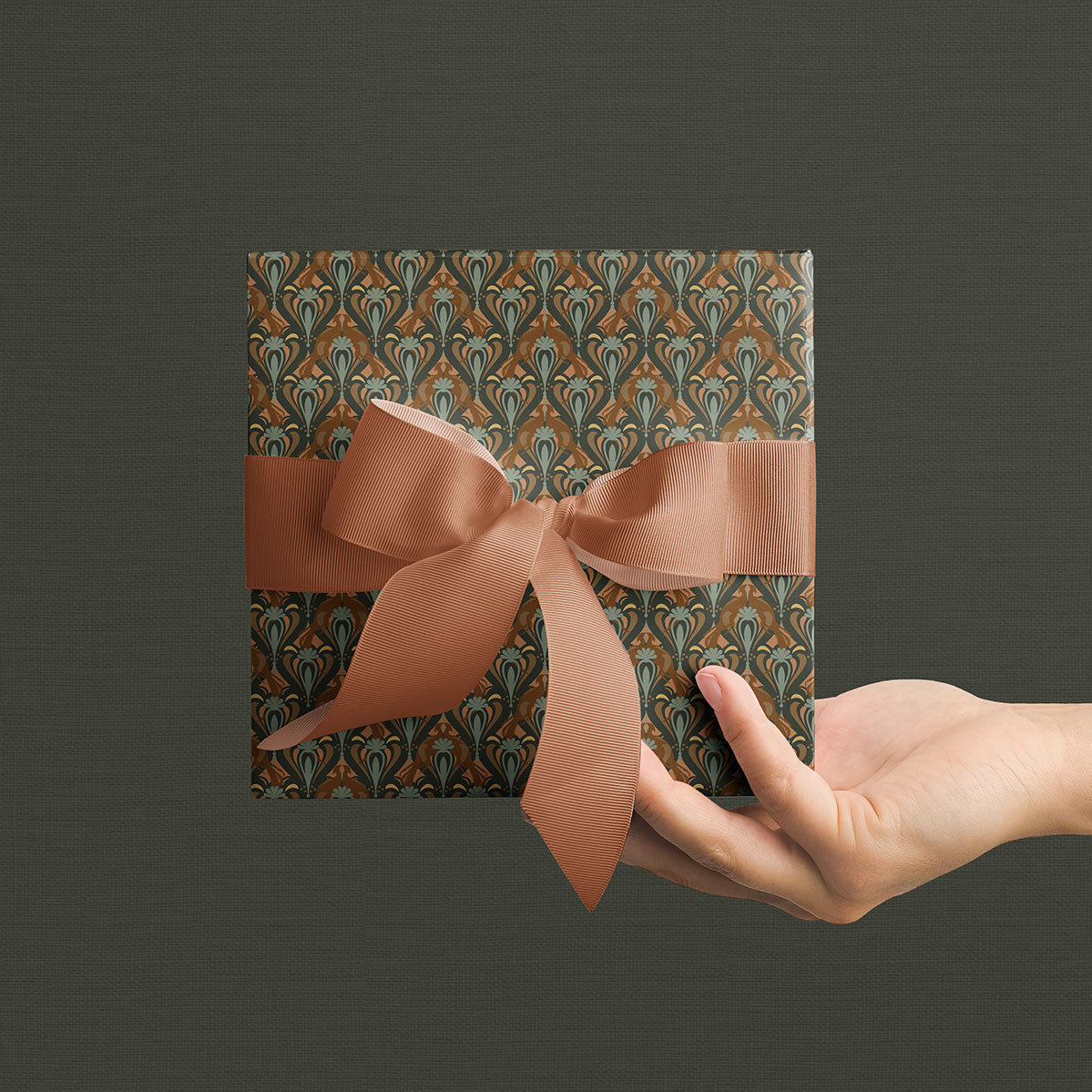 Gift Wrap | Pheasant Filigree | Azure