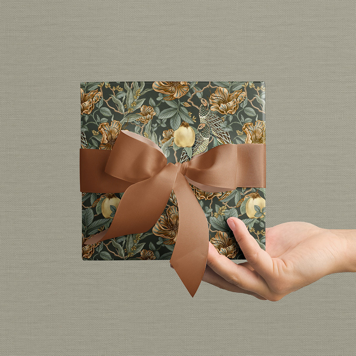 Gift Wrap | The Winter Orchard | Azure