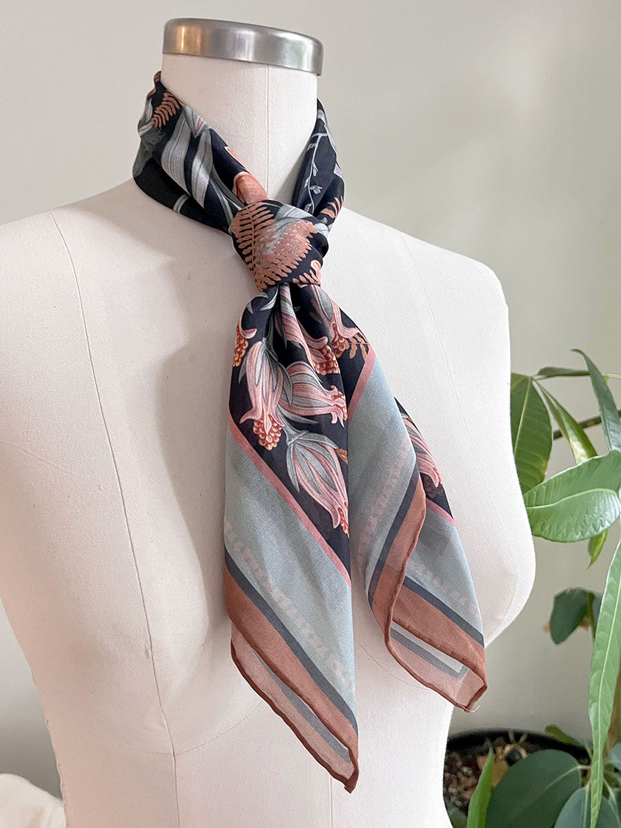 Silk Cotton Scarf | Medium | Moonstone