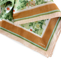 Silk Cotton Scarf | Medium | Anemone Ceylon Green