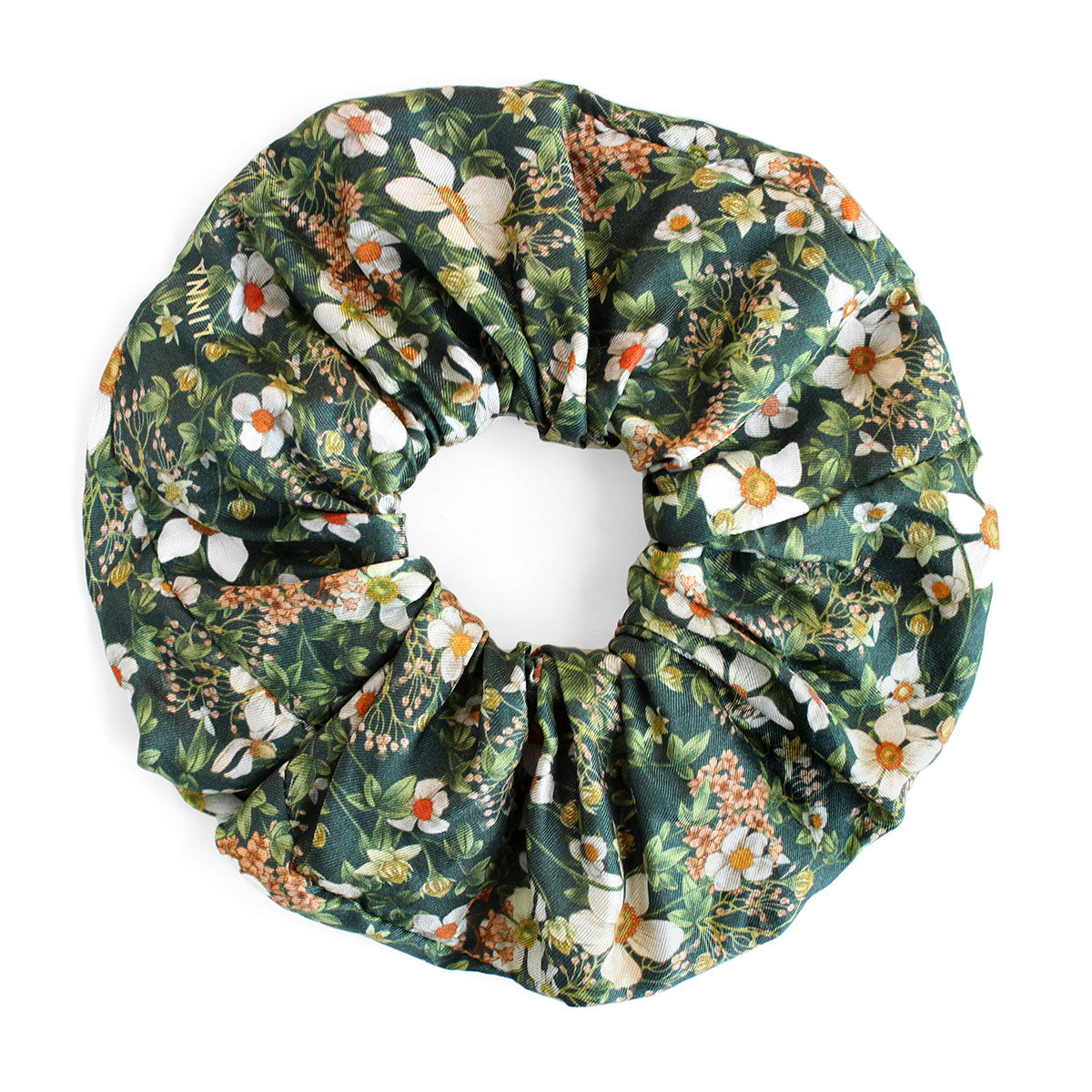 Silk Scrunchie | Lake Blue Anemone – L I N N A