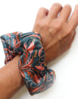 Silk Scrunchie | Blue Rose