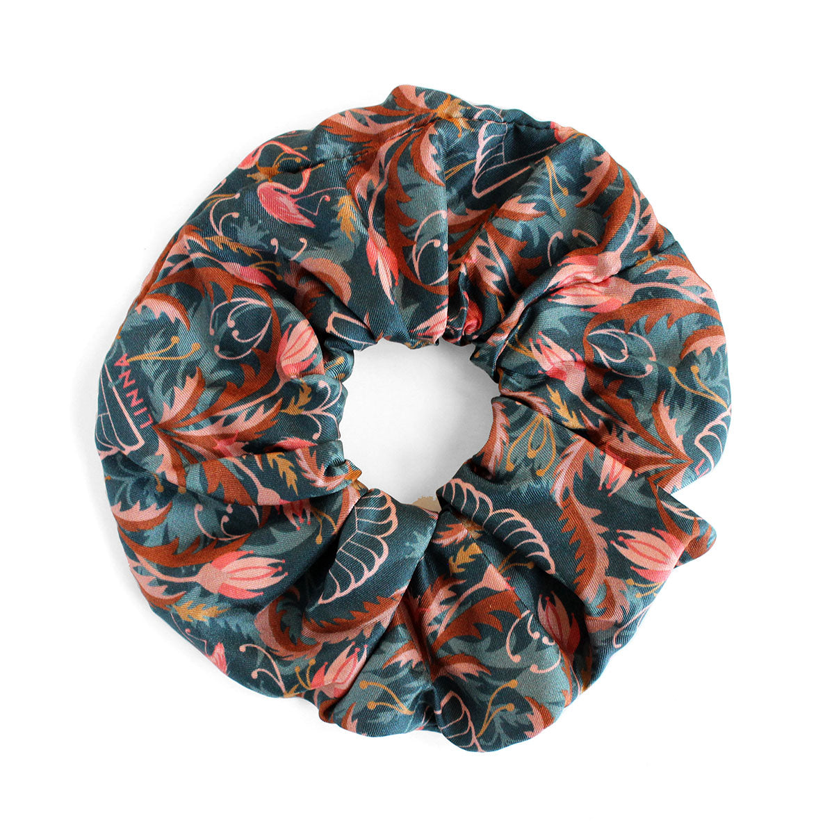 Silk Scrunchie | Blue Rose